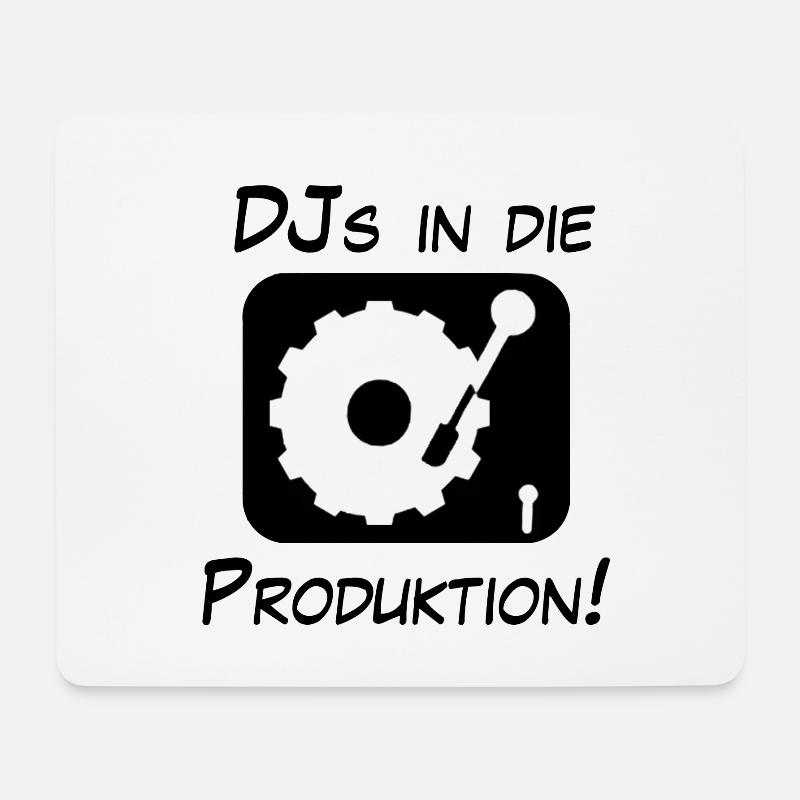 DJs in die Produktion! - Mousepad (Querformat) - Weiß