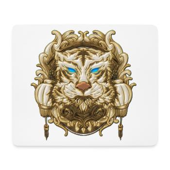 Tête d’animal fantaisie décorative - Tapis de souris (format paysage) - blanc - Devant