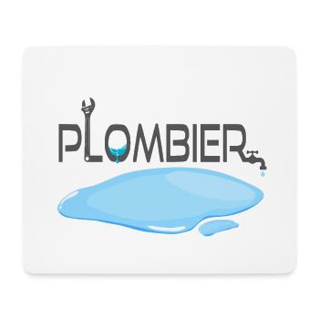 Klempner - Mousepad (Querformat) - Weiß - Vorne