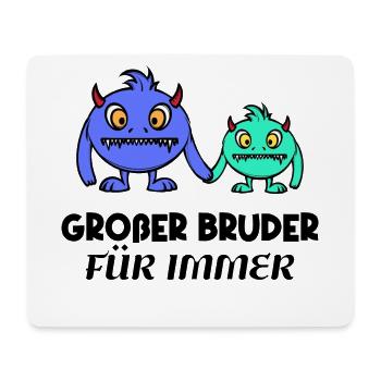 Großer Bruder Geschwisterliebe Statement Bro - Mousepad (Querformat) - Weiß - Vorne