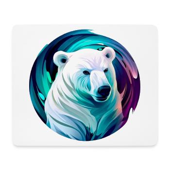 White polar bear - Mouse Pad (horizontal) - white - Front