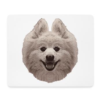 zwergspitz, hundefotos frauen, pomeranian - Mousepad (Querformat) - Weiß - Vorne