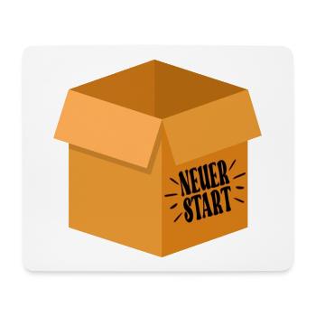 NEUER START - ABSCHIEDSGESCHENKE KARTON - Mousepad (Querformat) - Weiß - Vorne