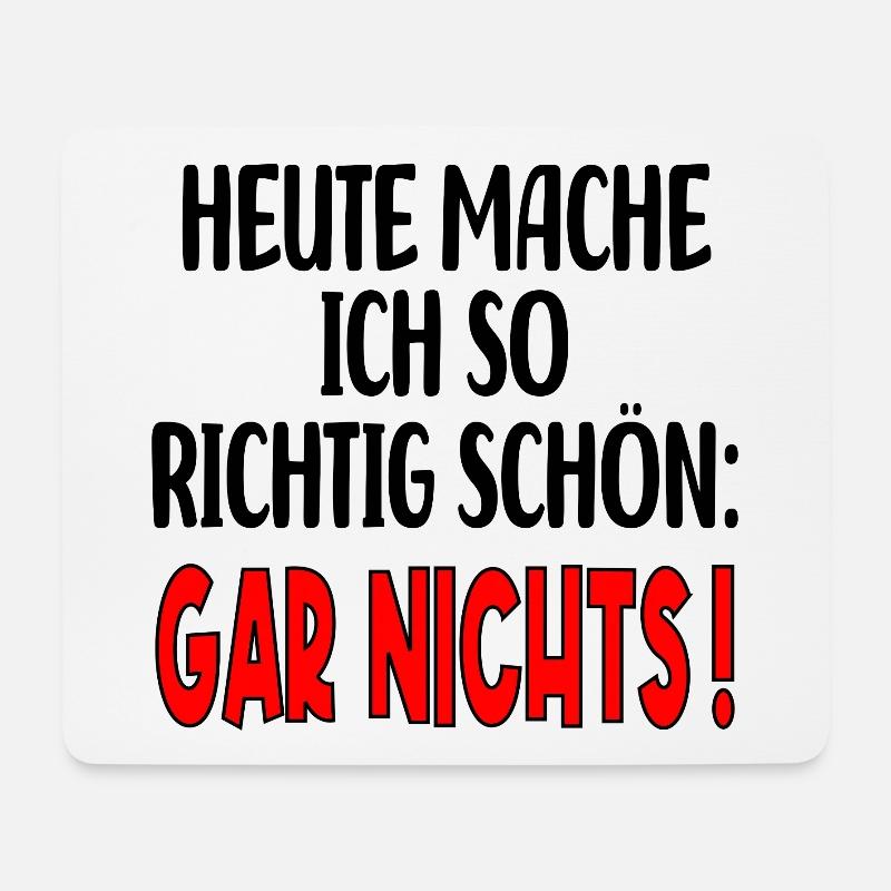 AUSZEIT SPRUCH - PAUSE MACHEN MOTTO - Mousepad (Querformat) - Weiß