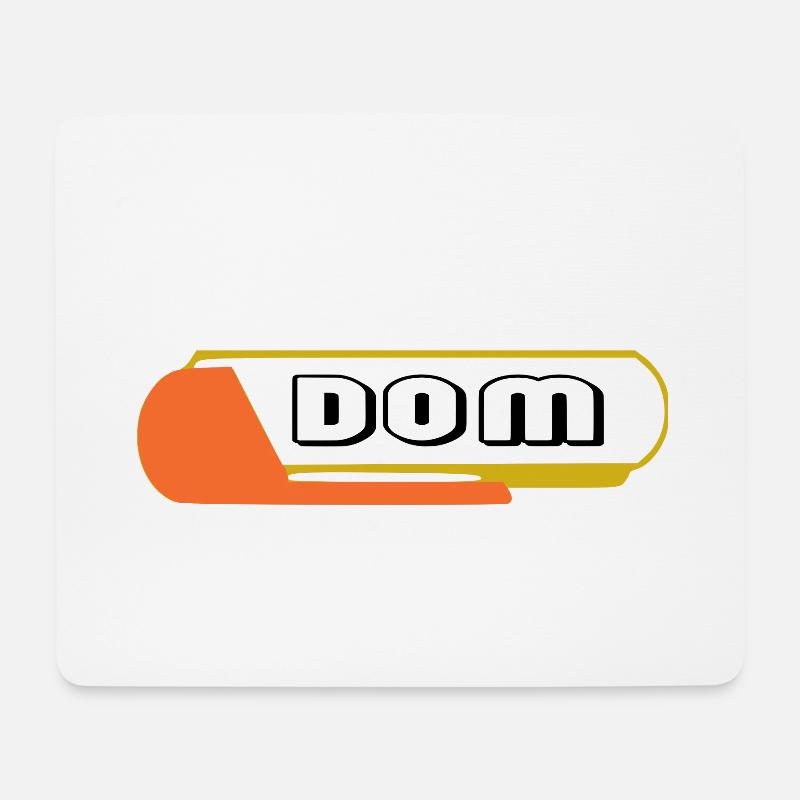 DOM - Mousepad (Querformat) - Weiß
