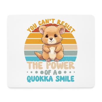 Le pouvoir du quokka : les sourires - Tapis de souris (format paysage) - blanc - Devant