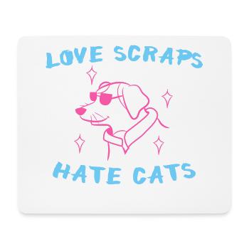 Dog Favorite Animal Pets Cat Statement - Mouse Pad (horizontal) - white - Front