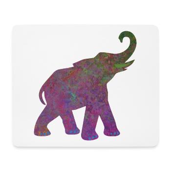 Yoga Yogi Éléphant Inde Bien-être animal Énergie Pouvoir - Tapis de souris (format paysage) - blanc - Devant