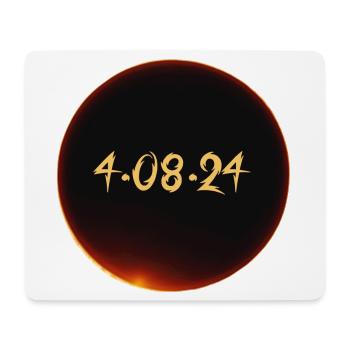 Sonnenfinsternis 2024 - Mousepad (Querformat) - Weiß - Vorne