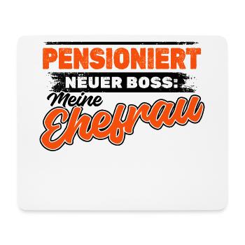 Rentner Ruhestand Statement Freizeit Senior - Mousepad (Querformat) - Weiß - Vorne