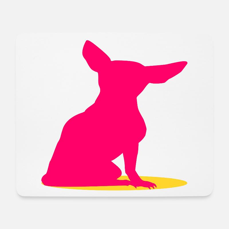 Chihuahua Hunde PINK - Mousepad (Querformat) - Weiß