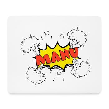 Manu - Mouse Pad (horizontal) - white - Front