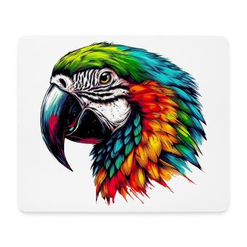 Papageien-Ara - Mousepad (Querformat) - Weiß - Vorne