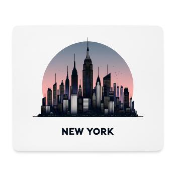 New York - Mousepad (Querformat) - Weiß - Vorne