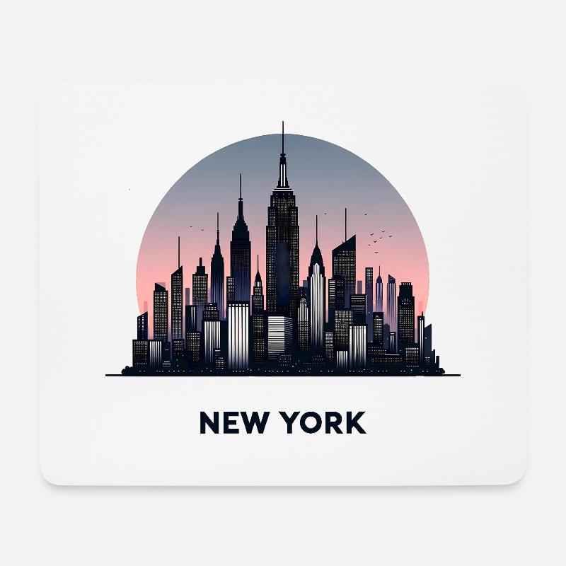 New York - Mouse Pad (horizontal) - white
