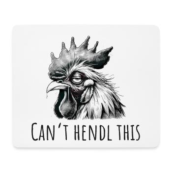 can t hendl this hahn müde lustig hangover - Mousepad (Querformat) - Weiß - Vorne