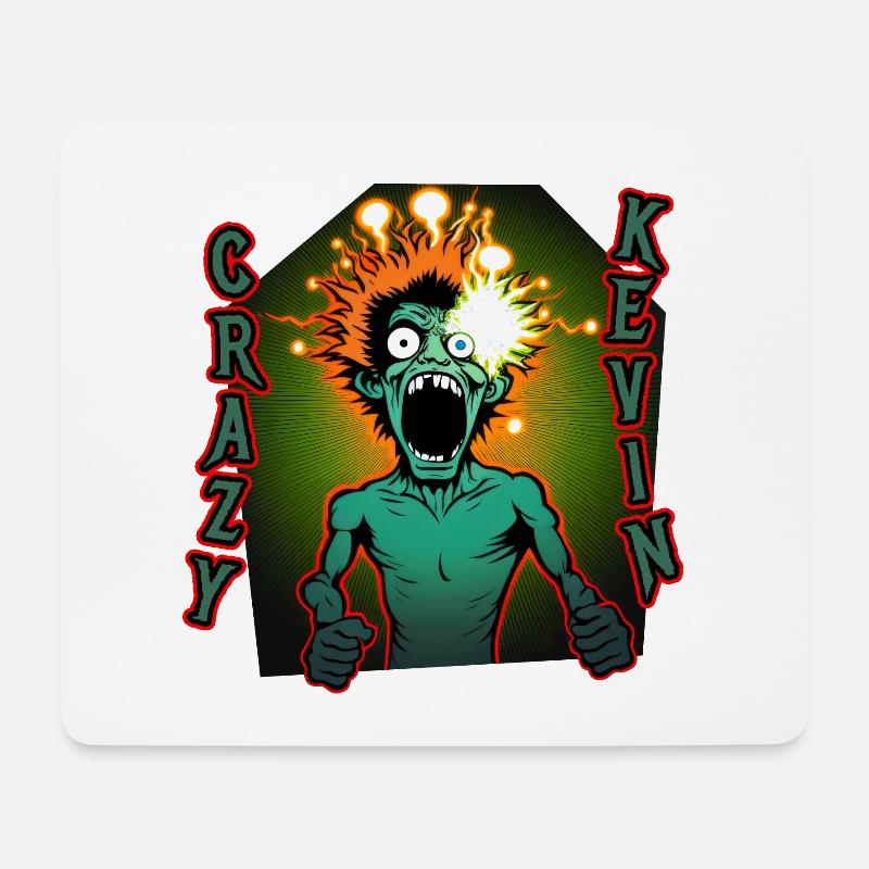 Der verrückte Kevin - Mousepad (Querformat) - Weiß