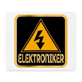 BERUFE ELEKTRONIKER ELEKTROTECHNIK - Mousepad (Querformat) - Weiß - Vorne