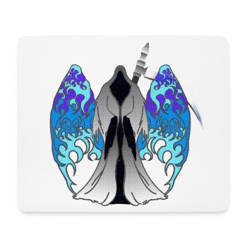 Sensenmänner designs, Feuerflügel, Fantasy Prints - Mousepad (Querformat) - Weiß - Vorne