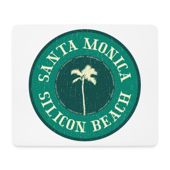 Santa Monica Beach Badge - Mousepad (Querformat) - Weiß - Vorne
