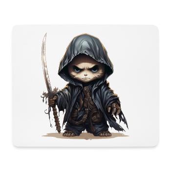 Panda Ninja Mit Speer Fantasy Shirt - Mousepad (Querformat) - Weiß - Vorne