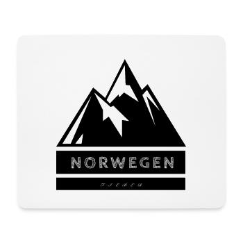 Norwegen Liber Typografie - Mousepad (Querformat) - Weiß - Vorne