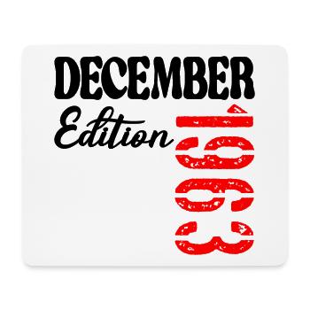 63. Geburtstag – Dezember 63 Jahre Großeltern - Mousepad (Querformat) - Weiß - Vorne