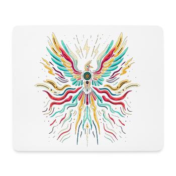 Phönix der Sturmenergie - Mousepad (Querformat) - Weiß - Vorne