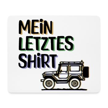 Wanderer Camping Statement Campingplatz Ferien - Mousepad (Querformat) - Weiß - Vorne