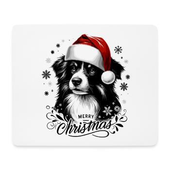 Border Collie Christmas - Affectionate Gift - Mouse Pad (horizontal) - white - Front