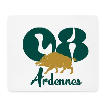 Ardennen - Mousepad (Querformat) - Weiß - Vorne