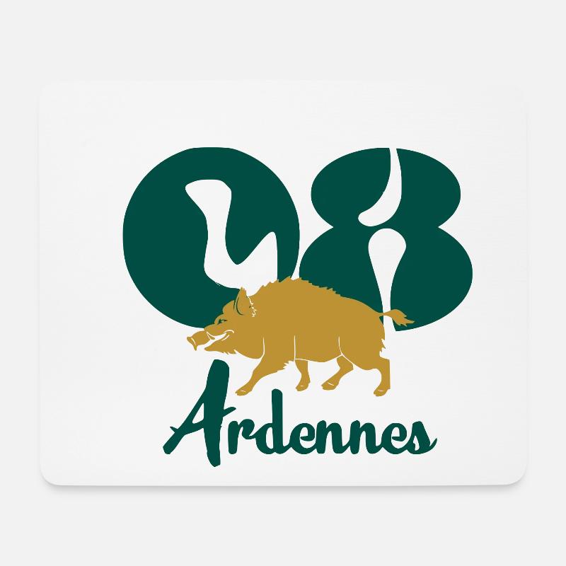 Ardennes - Tapis de souris (format paysage) - blanc
