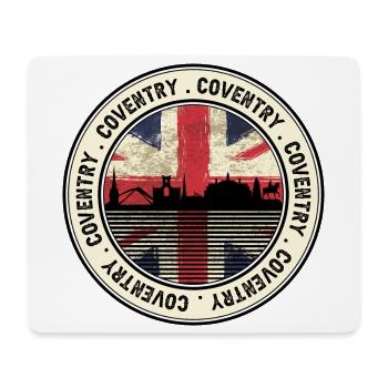 Insigne de la Skyline de Coventry Union - Tapis de souris (format paysage) - blanc - Devant