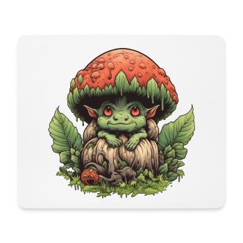 Little Mushroom Creature Forest Fantasy Mushroom Shirt - Mouse Pad (horizontal) - white - Front