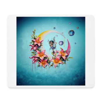 Fee tanzt auf dem Mond - Mousepad (Querformat) - Weiß - Vorne