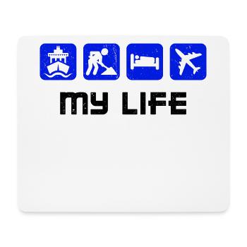 Job Statement Geld Verdienen Arbeit Arbeiter - Mousepad (Querformat) - Weiß - Vorne