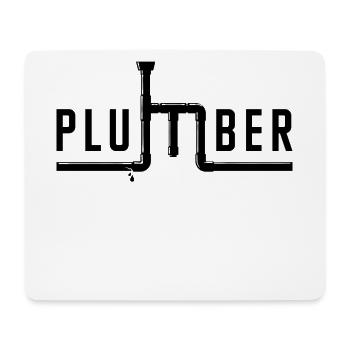 Emploi Plombier Travail Travailleur Gagner De L’argent En Disant - Tapis de souris (format paysage) - blanc - Devant