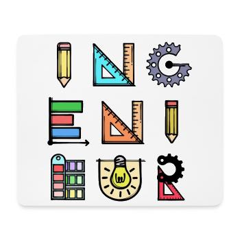 Ingenieur Job Spruch Beruf Vorgesetzter Karriere - Mousepad (Querformat) - Weiß - Vorne