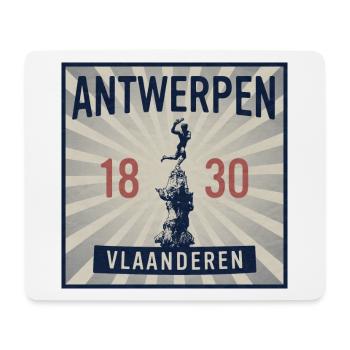 Anvers 1830 - Tapis de souris (format paysage) - blanc - Devant