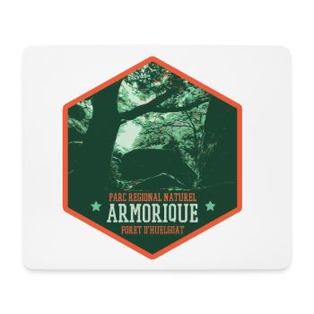 Forêt Huelgoat en armorique : Nature Mystique - Tapis de souris (format paysage) - blanc - Devant