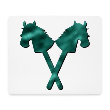 Hobby-Horsing REITEN - Mousepad (Querformat) - Weiß - Vorne
