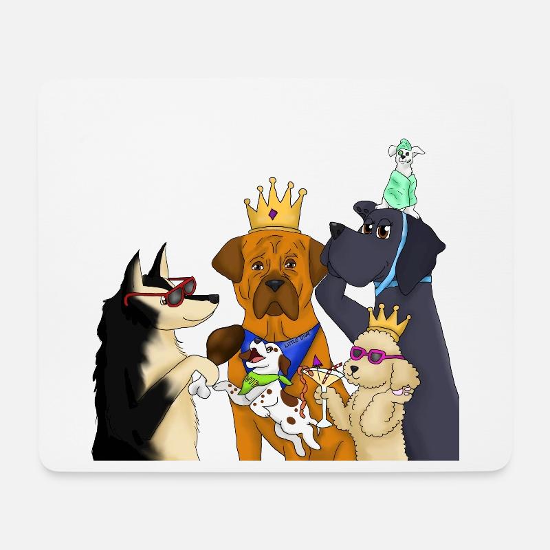 VIP DOGS - Mousepad (Querformat) - Weiß
