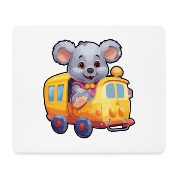 Koala Koala Bear Railroad Koala Bear Rides Railroad - Mouse Pad (horizontal) - white - Front
