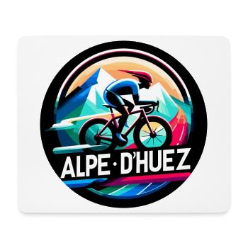 Alpe D'Huez, legendärer Aufstieg für Enthusiasten - Mousepad (Querformat) - Weiß - Vorne
