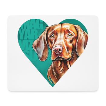 Magyar Vizsla Portrait - Mousepad (Querformat) - Weiß - Vorne