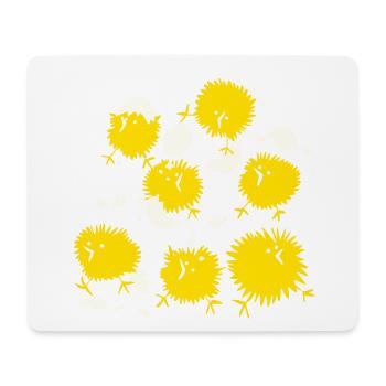 Küken BEEPY Frohe Ostern 7 frech gelb comic lustig - Mousepad (Querformat) - Weiß - Vorne