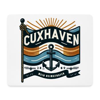 CUXHAVEN - MEIN HEIMATHAFEN - Mousepad (Querformat) - Weiß - Vorne