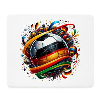 Fussball WM26 Weltmeisterschaft - Mousepad (Querformat) - Weiß - Vorne