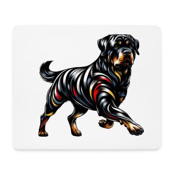 Rottweiler Deutschland Hunde Design - Mousepad (Querformat) - Weiß - Vorne