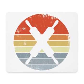 Teigrolle - Mousepad (Querformat) - Weiß - Vorne